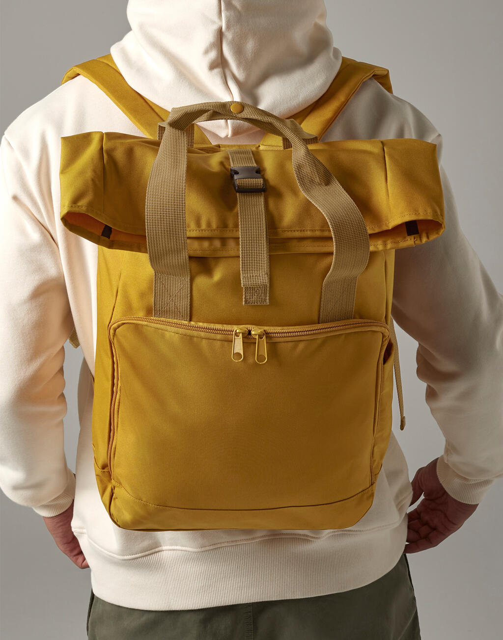 Bagbase Recycled Twin Handle Roll-Top Laptop Backpack