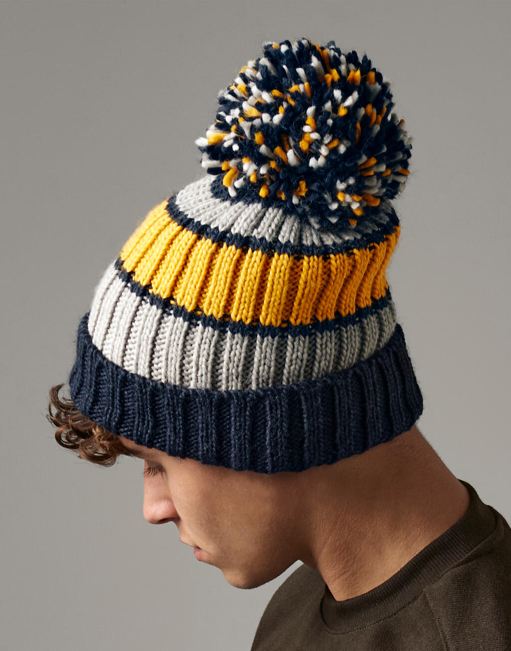 Beechfield Hygge Striped Beanie