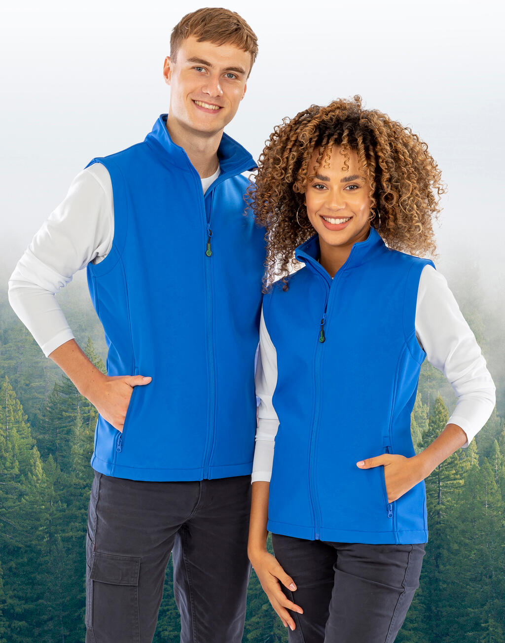Result Recycled Women's Recycled 2-Layer Printable Softshell B/W