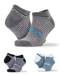 Spiro 3-Pack Mixed Stripe Sneaker Socks