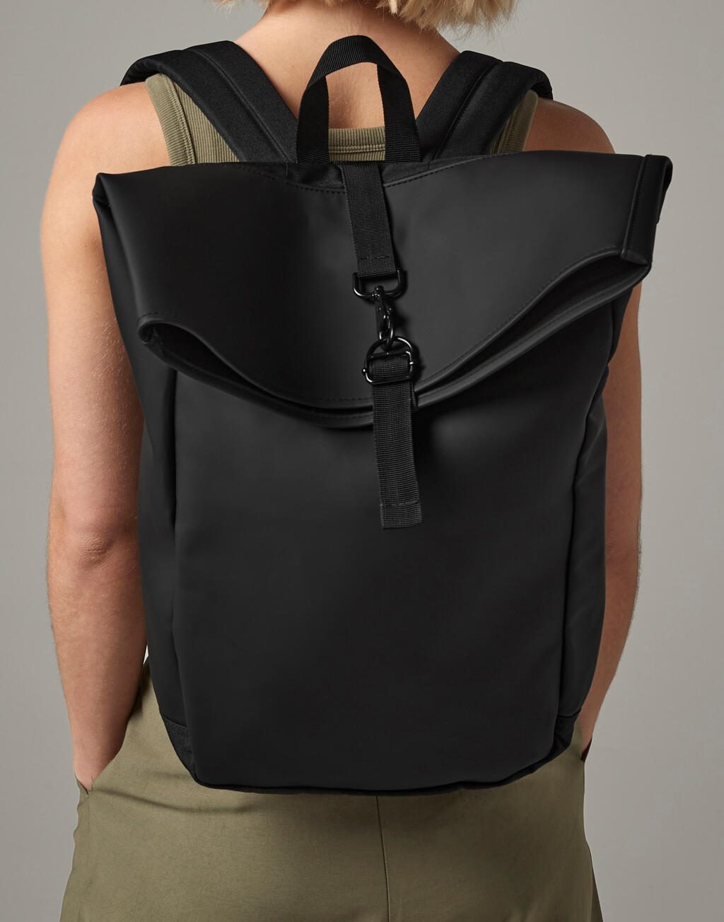 Bagbase Matte PU Rolltop Backpack