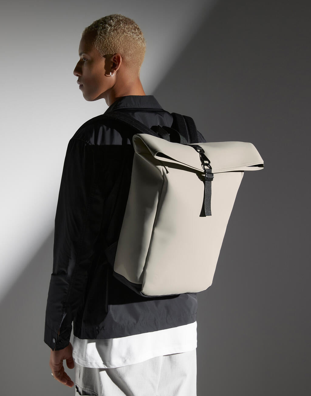 Bagbase Matte PU Rolltop Backpack
