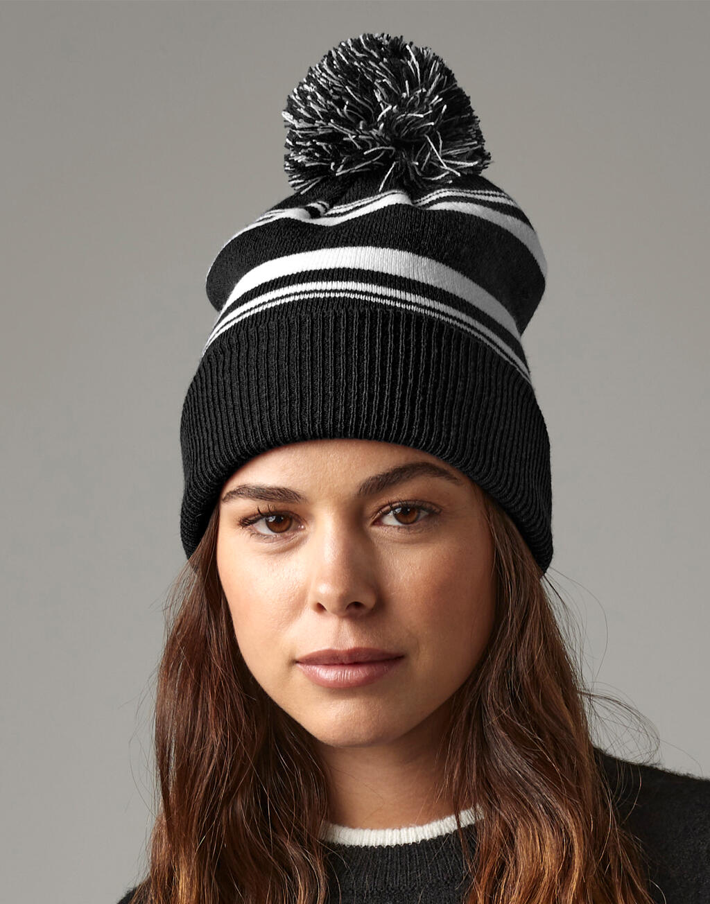 Beechfield Striped Fan Beanie
