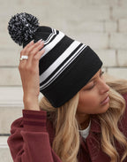 Beechfield Striped Fan Beanie