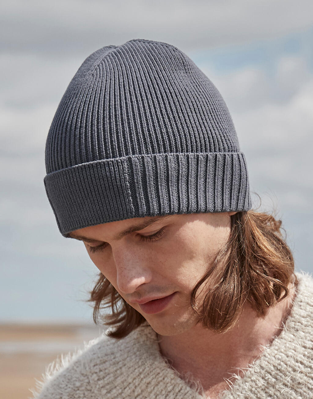 Beechfield Organic Cotton Engineered Patch Beanie