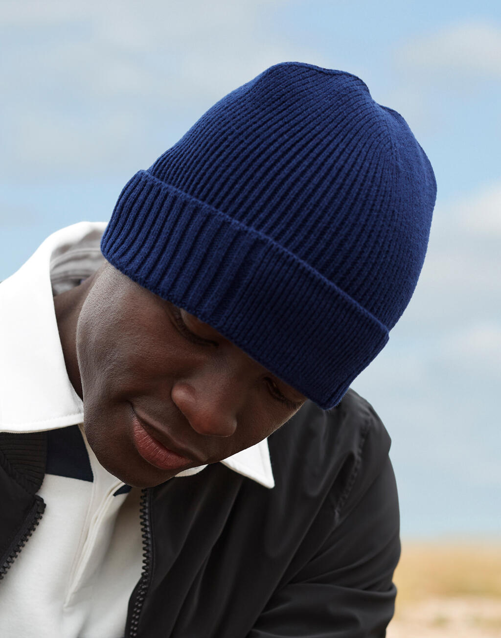 Beechfield Organic Cotton Engineered Patch Beanie