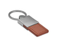 COLUMBUS – PU and metal key ring – Brown