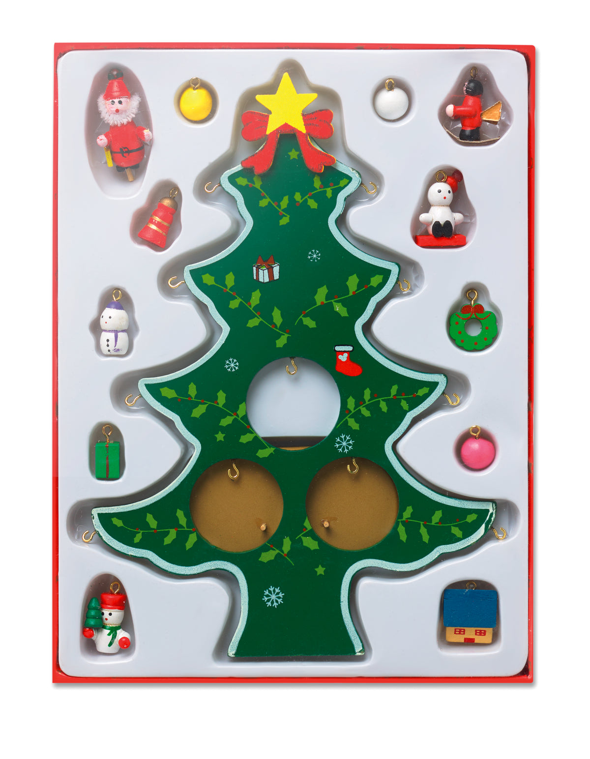 WOODTREE – Wooden xmas tree decoration – item picture side