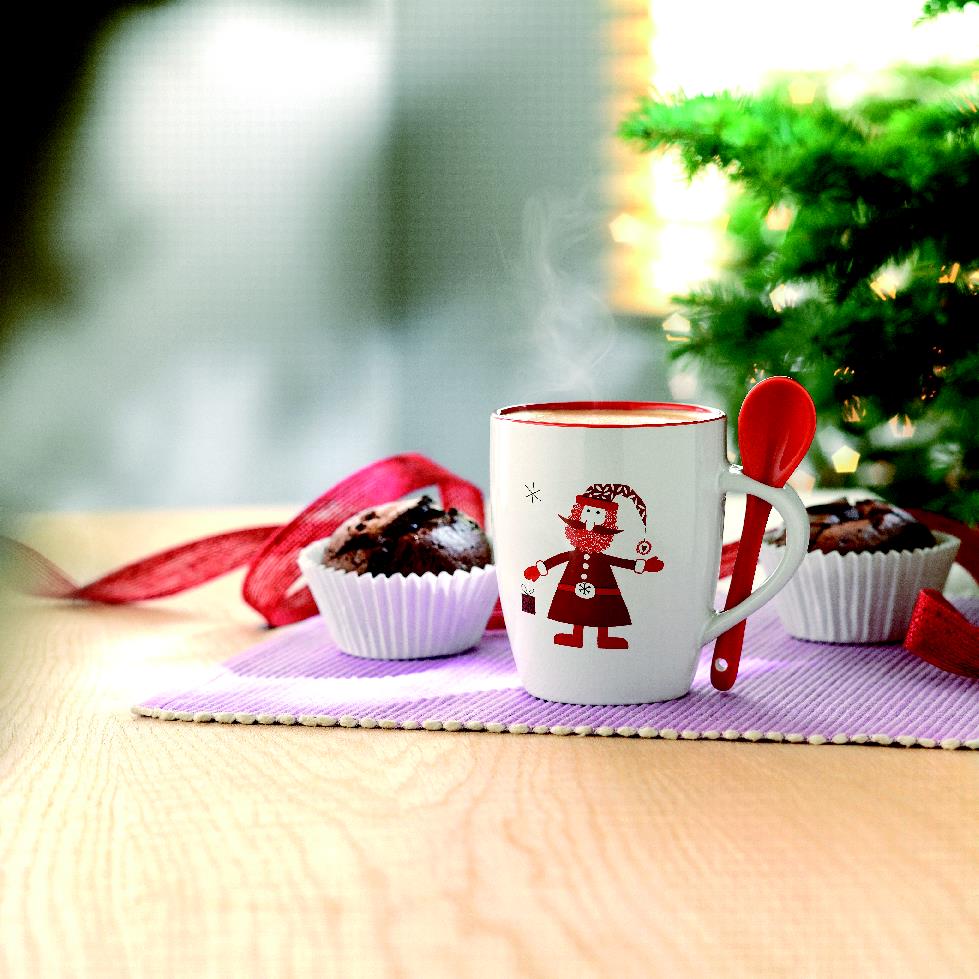 CLAUS – Mug with spoon 250ml – item ambiant picture