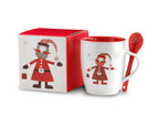 CLAUS – Mug with spoon 250ml – item picture back