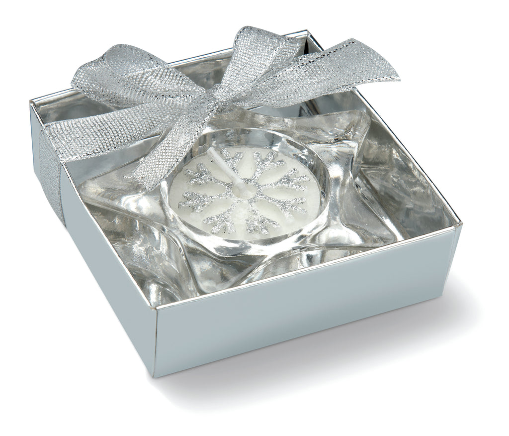 STARIO – Star shaped candle holder – Matt Silver