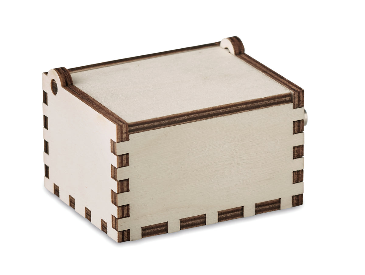BOXMAS – Wooden Christmas music box – item picture top