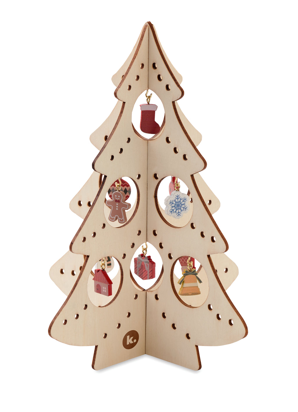 SILUETA – Wooden Xmas tree decoration – item picture printed