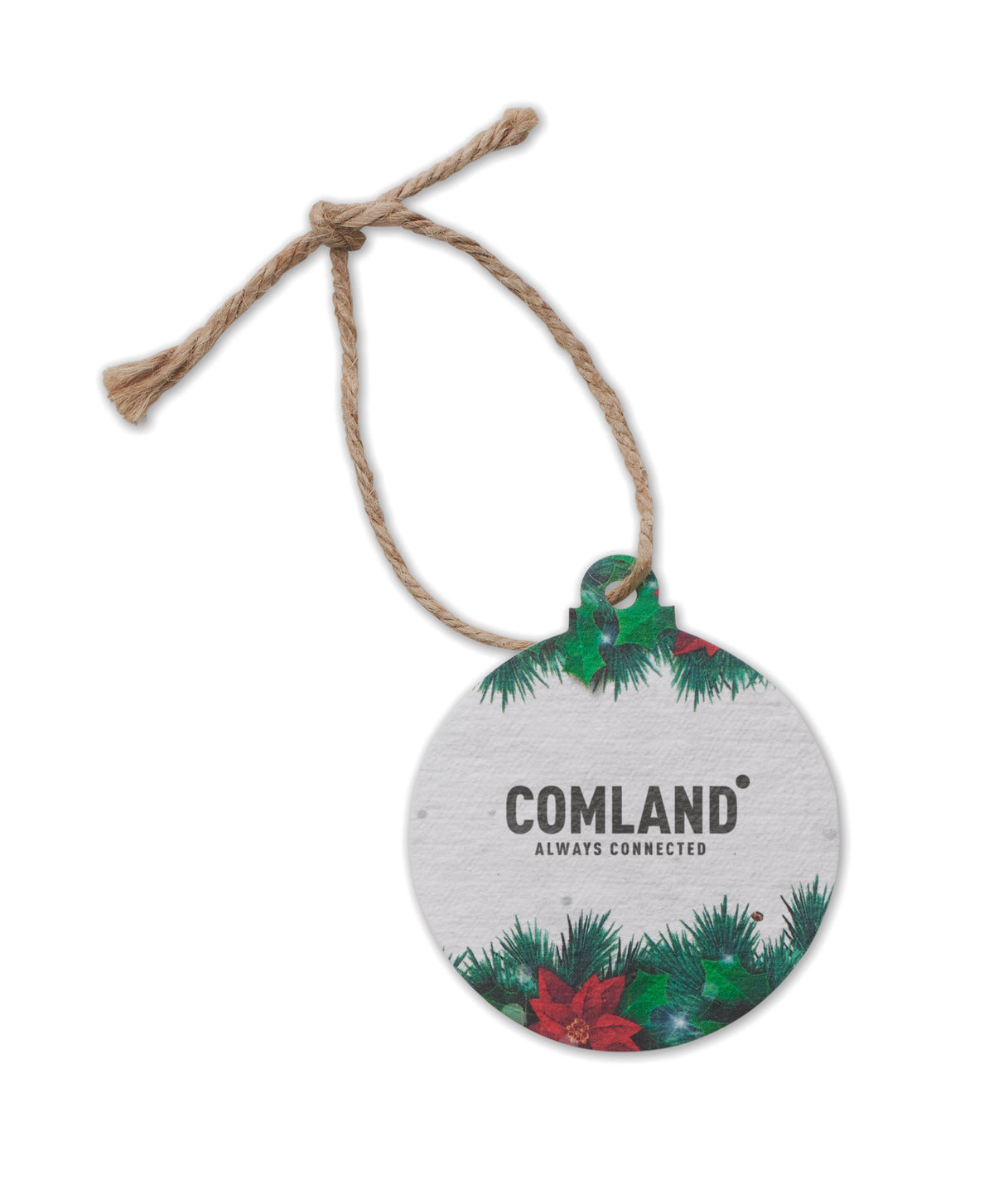 BAUSEED – Seed paper Xmas ornament – item picture printed