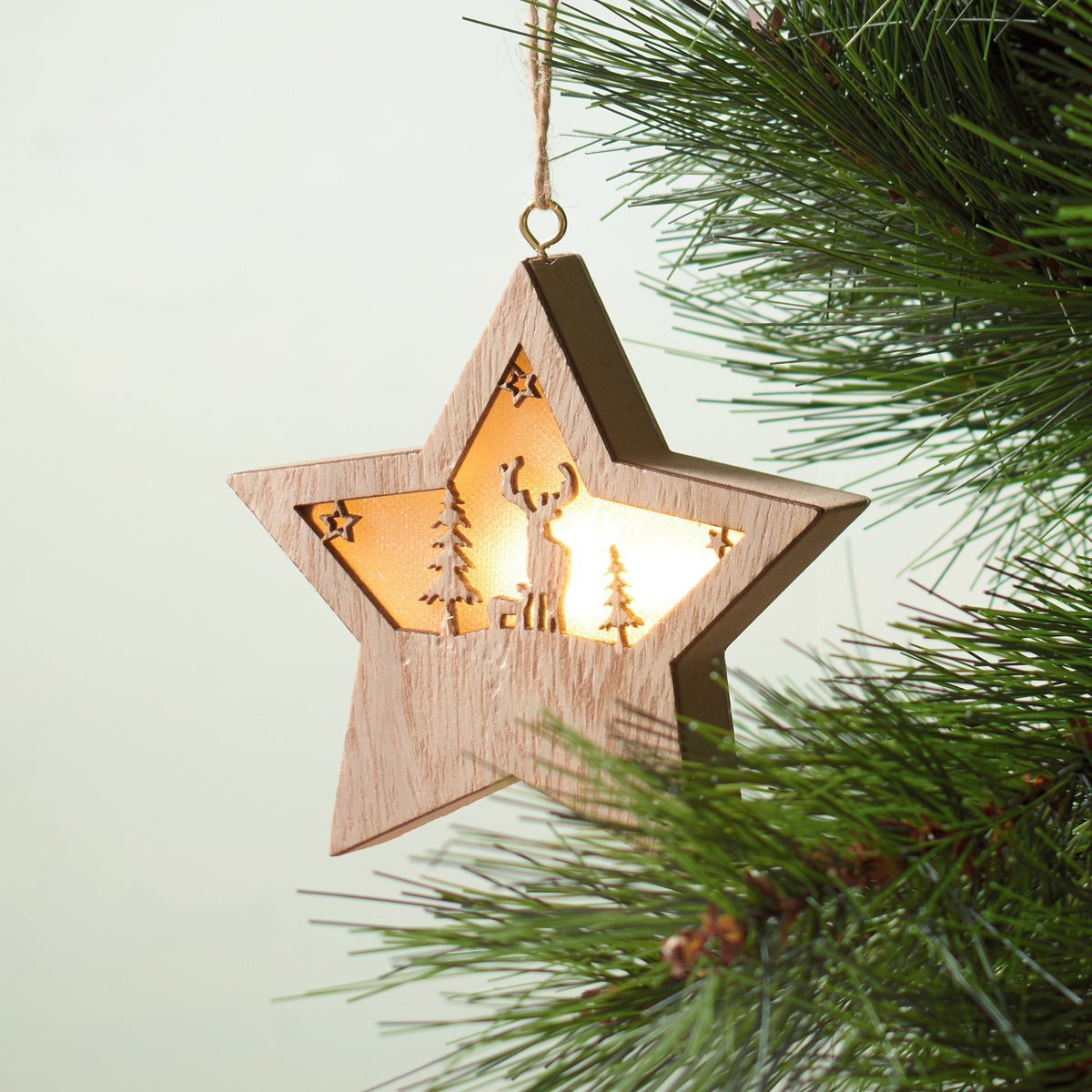STARLIGHT – MDF star with light – item detail picture