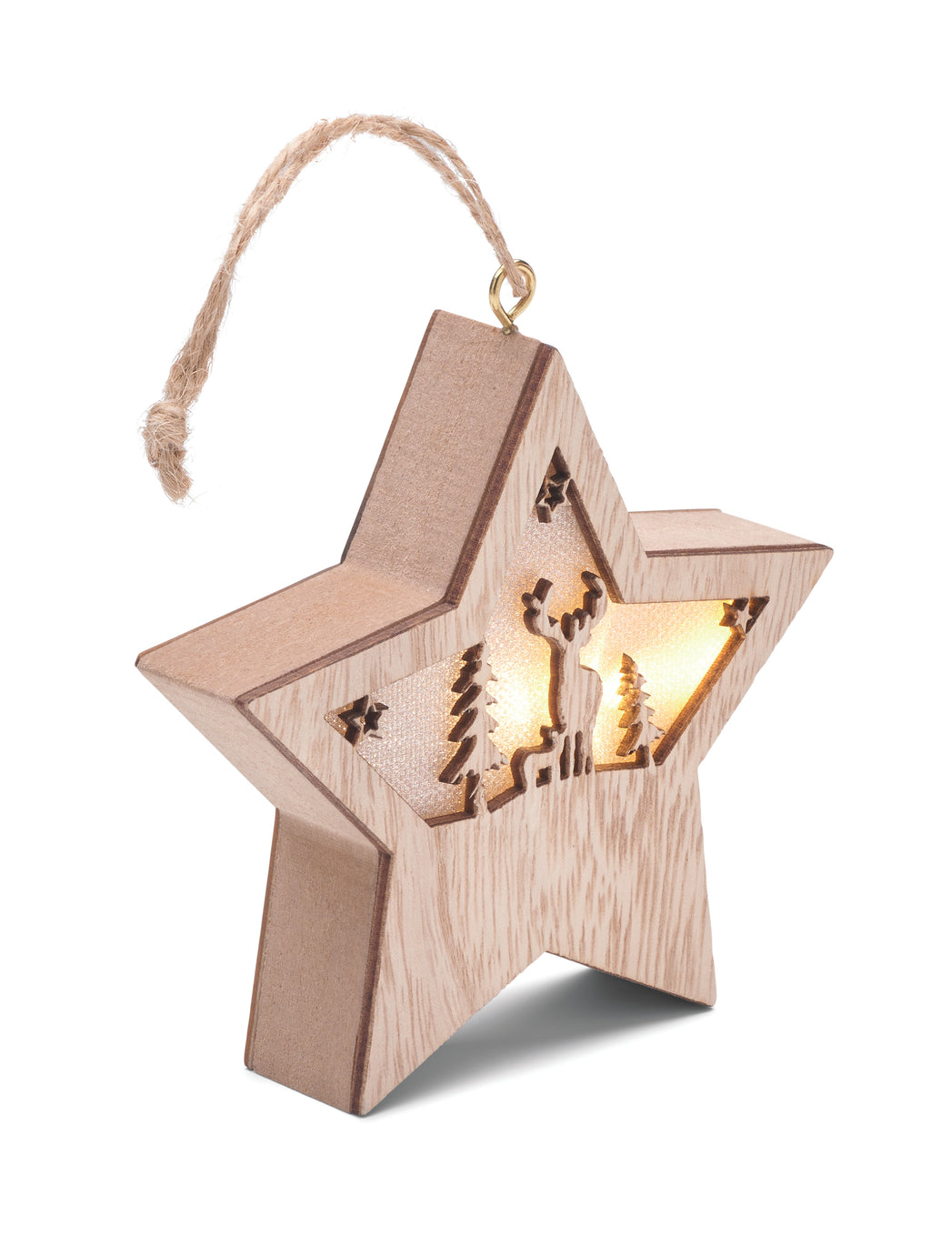 STARLIGHT – MDF star with light – Wood