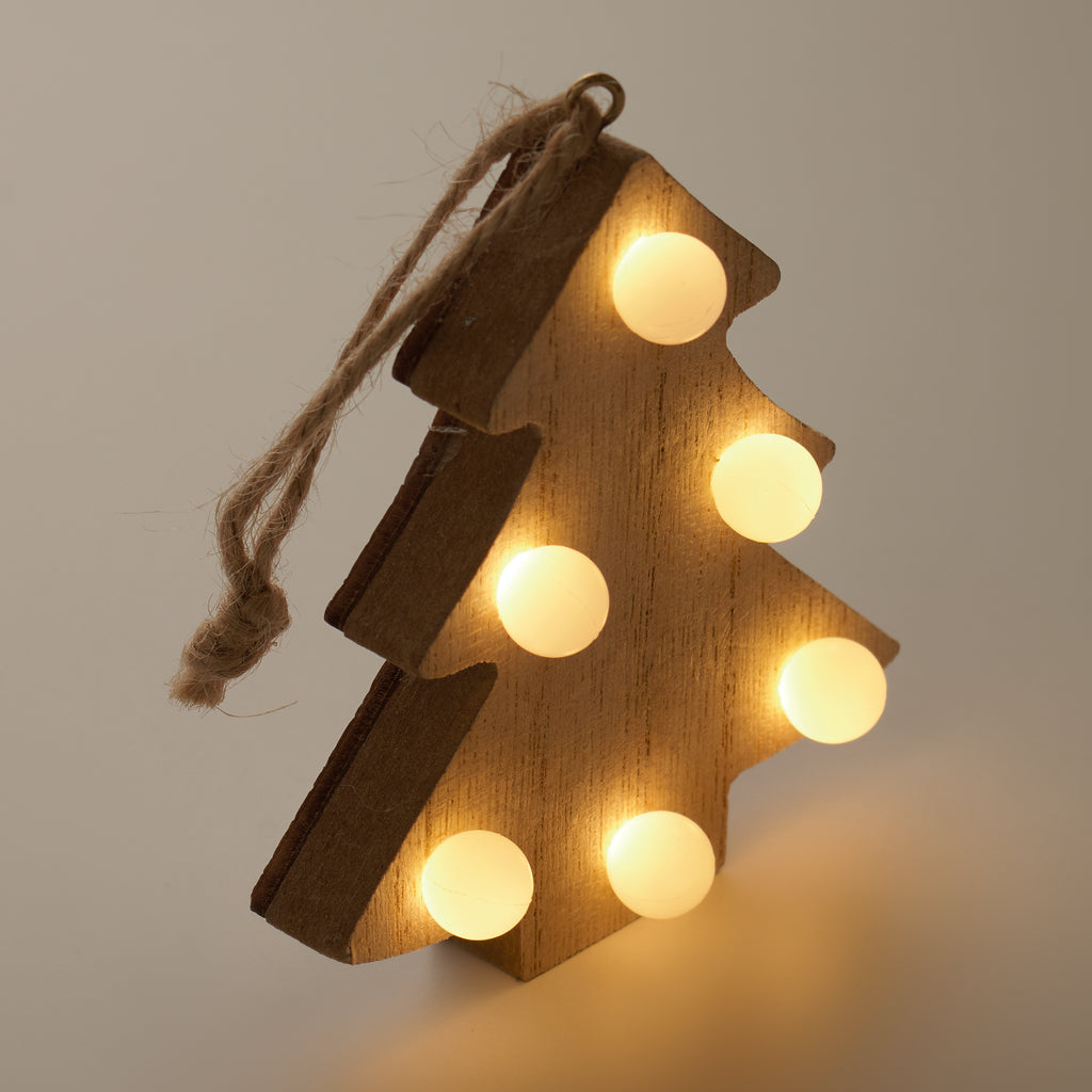 LULIE – Wooden weed tree with lights – item detail picture