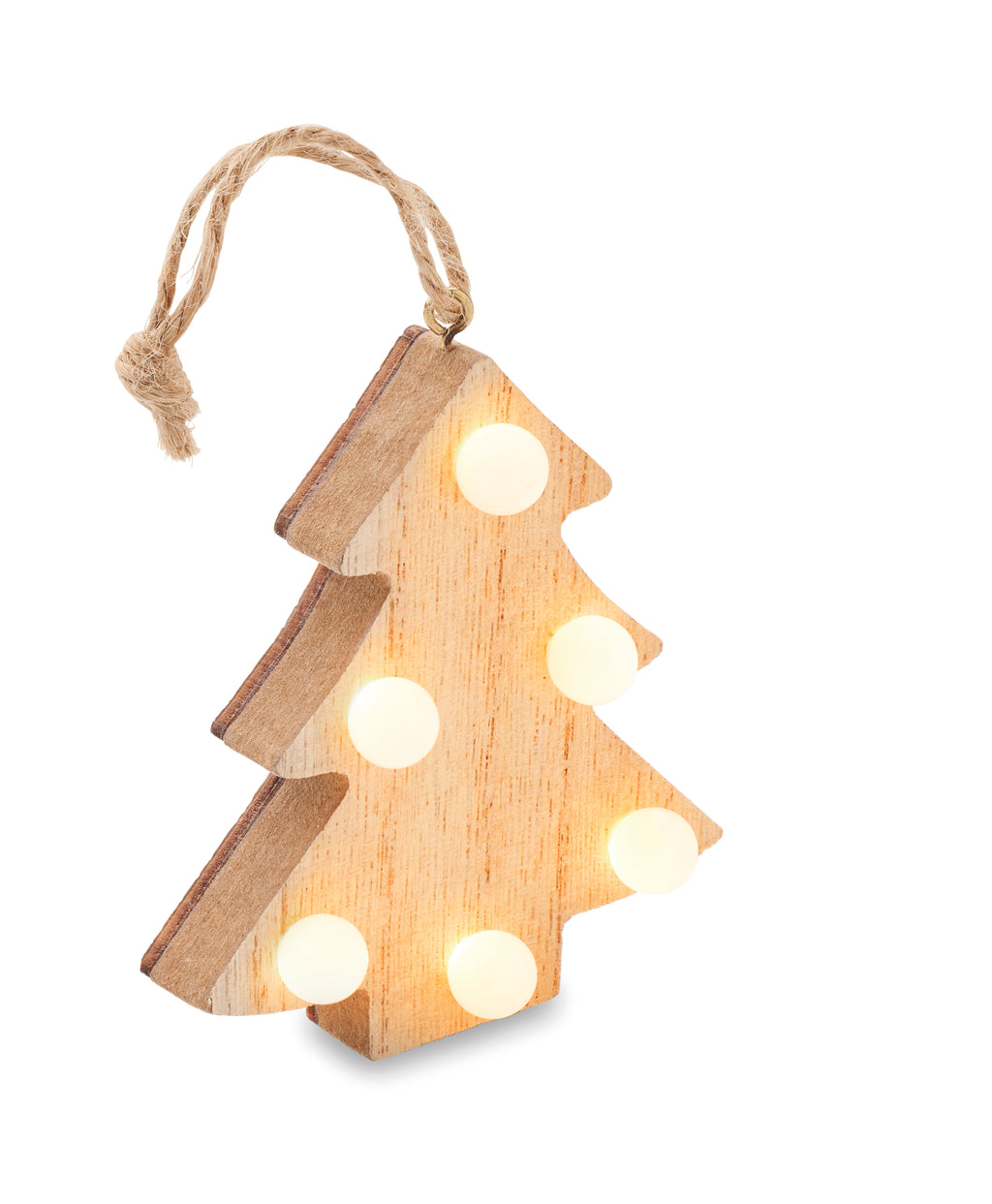 LULIE – Wooden weed tree with lights – item picture side
