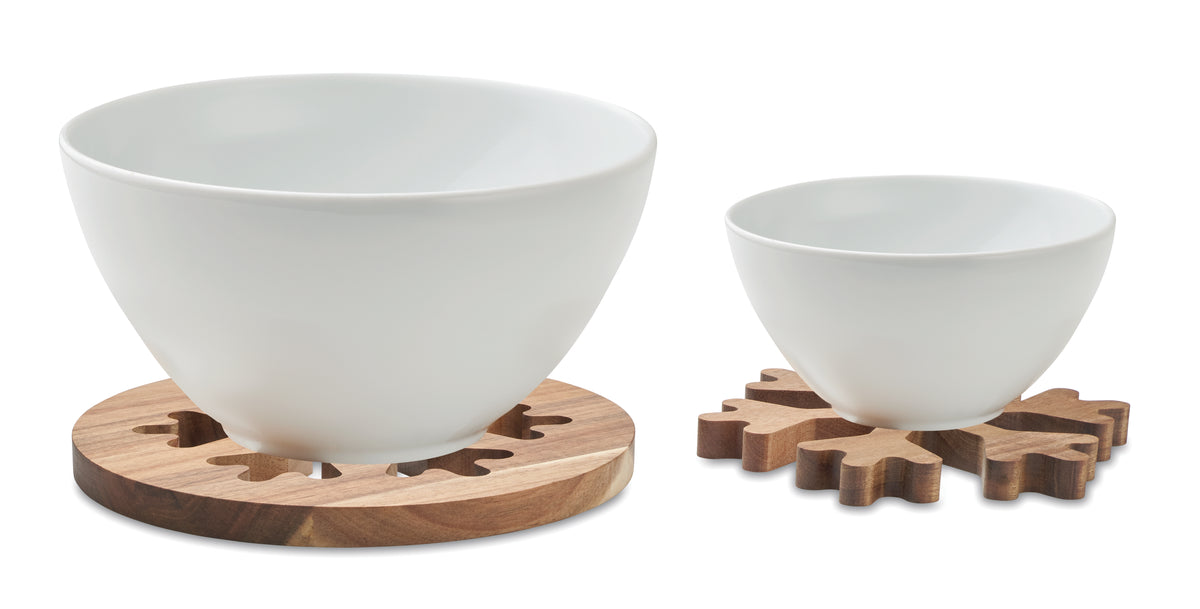 SCAGLIA – Acacia wooden pot holders set – item picture side