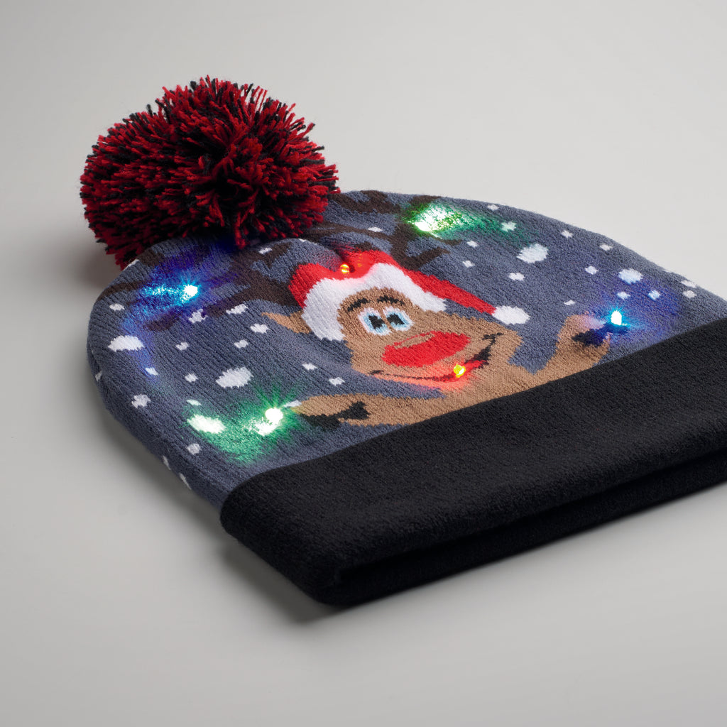 SHIMAS LIGHT – Christmas knitted beanie LED – item detail picture