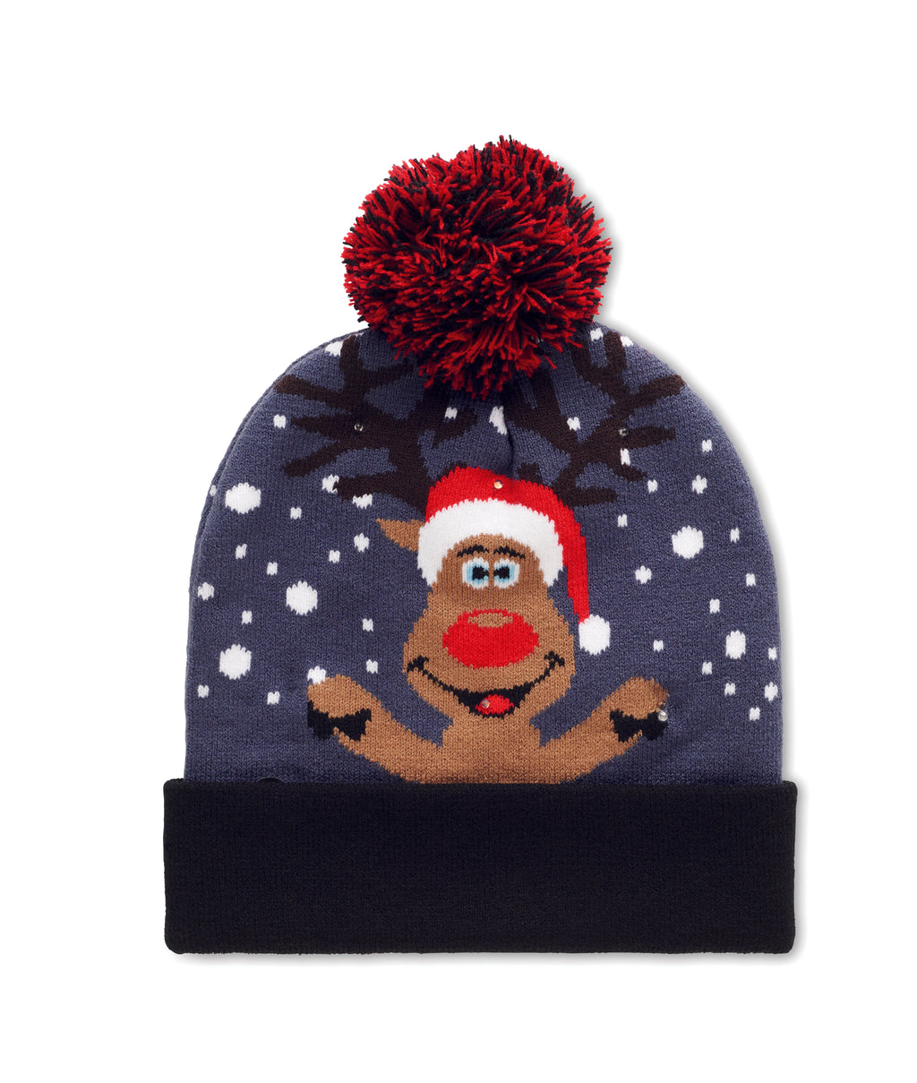 SHIMAS LIGHT – Christmas knitted beanie LED – item picture side