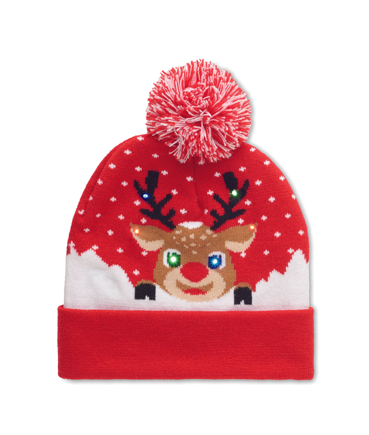 SHIMAS LIGHT – Christmas knitted beanie LED – Red
