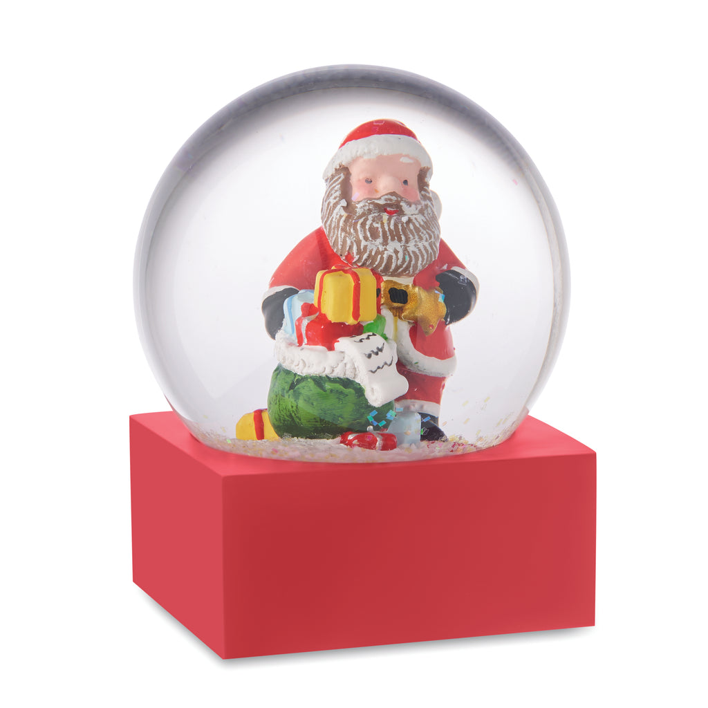 SANTISIMO – Snow ball glass ornament – Red