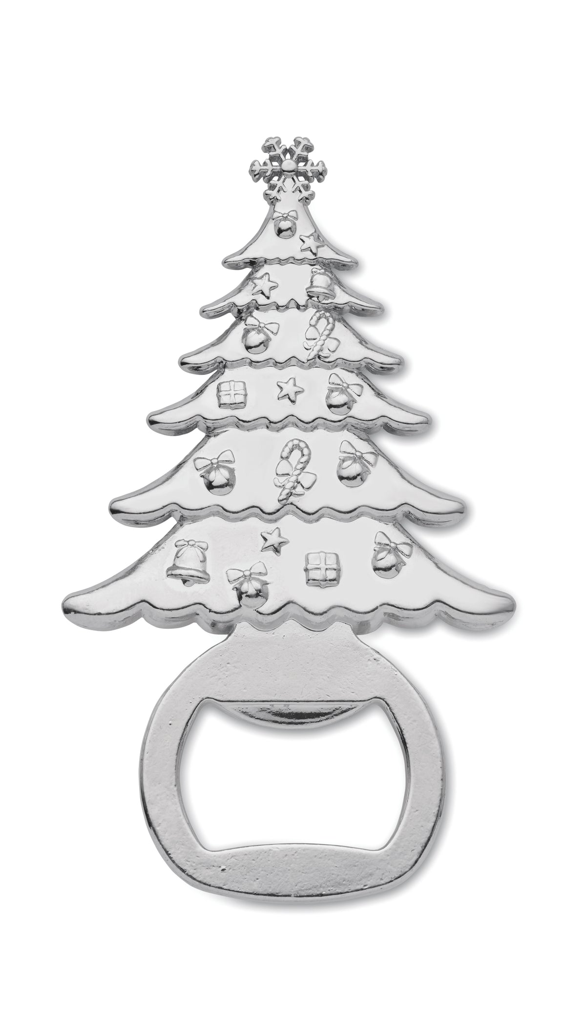 NOTLE – Bottle opener Christmas motif – Matt Silver