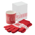 COPITO SET – Winter gift mug and gloves set – Red