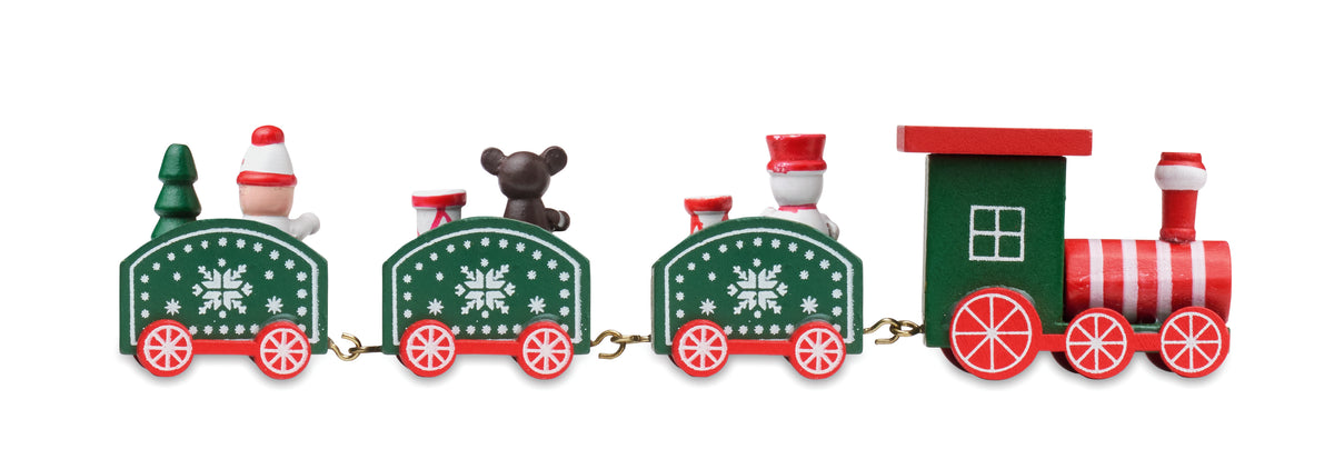 JUNA – Wooden Christmas train – item picture side