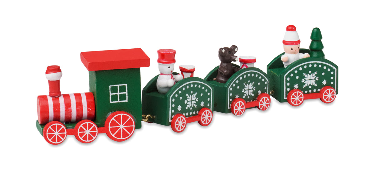 JUNA – Wooden Christmas train – Mix Colour