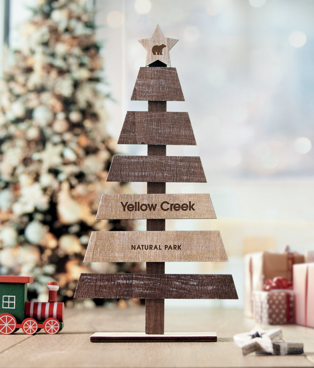 PUINEN – Wooden Christmas tree – item picture back