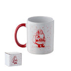 FESTIMUG – Seasonal ceramic mug 300ml – White/Red