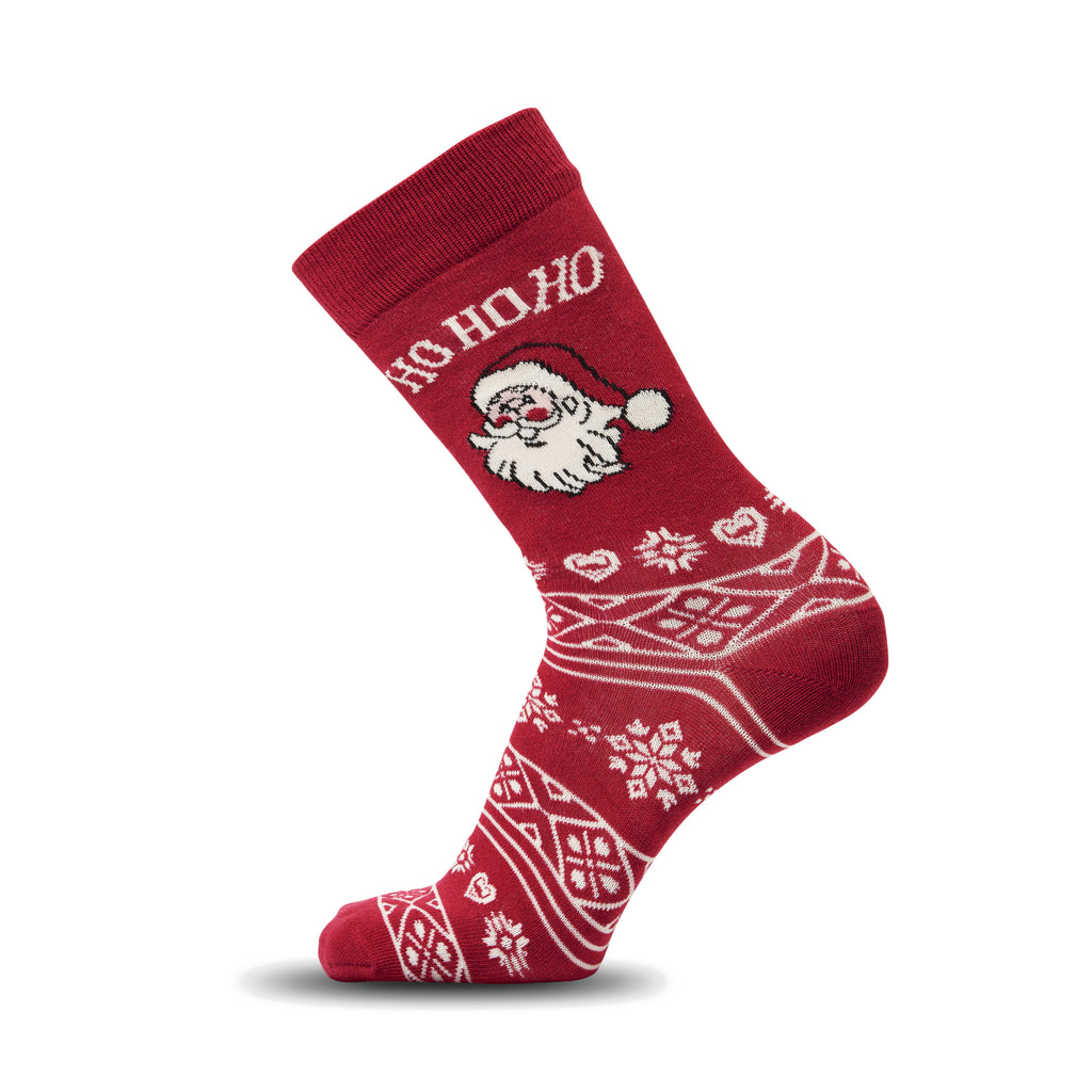 SOC MEDIUM – Pair of Christmas socks M – Burgundy