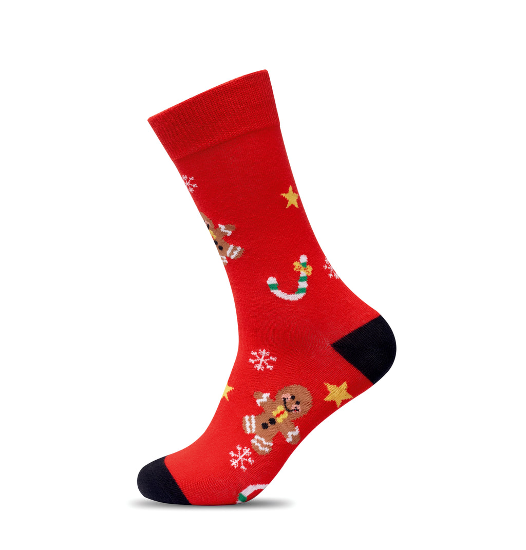 SOC MEDIUM – Pair of Christmas socks M – item picture side