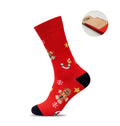 SOC MEDIUM – Pair of Christmas socks M – Red