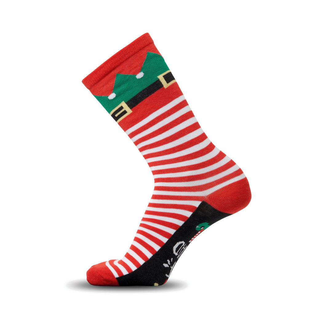 SOC MEDIUM – Pair of Christmas socks M – White/Red