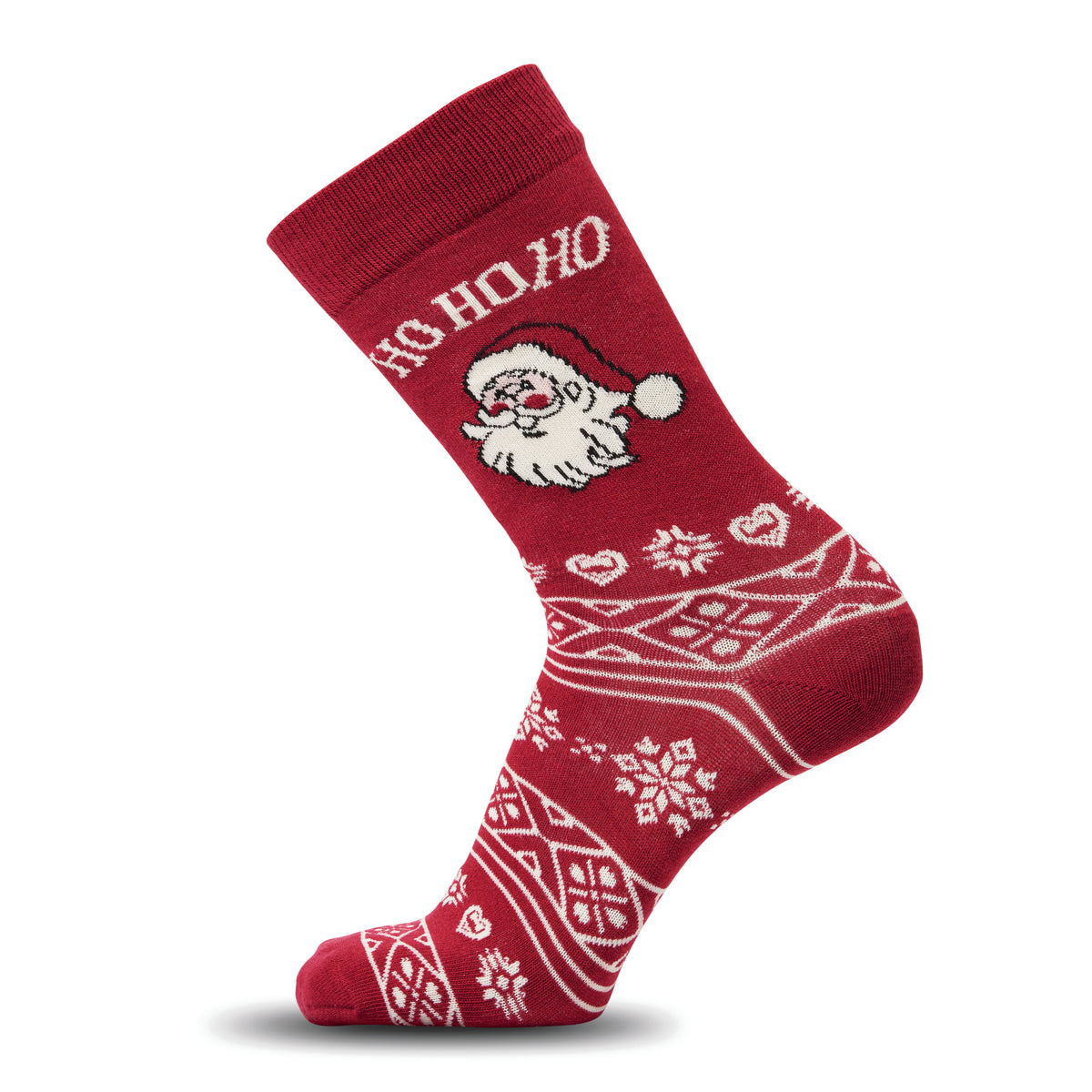 SOC LARGE – Pair of Christmas socks L – Burgundy