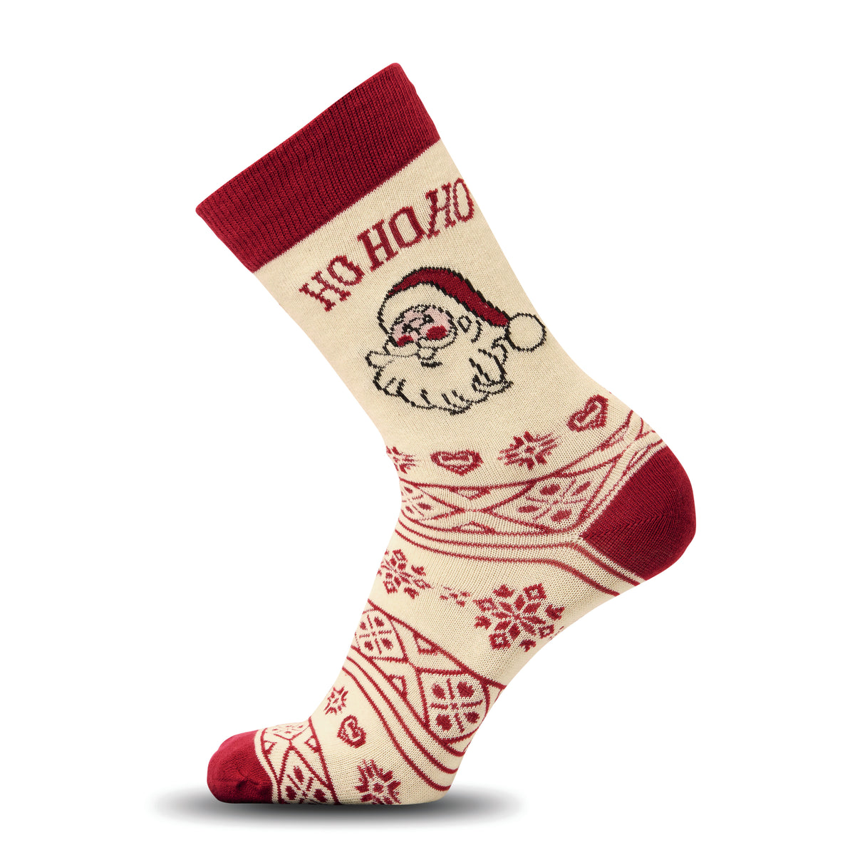 SOC LARGE – Pair of Christmas socks L – Beige