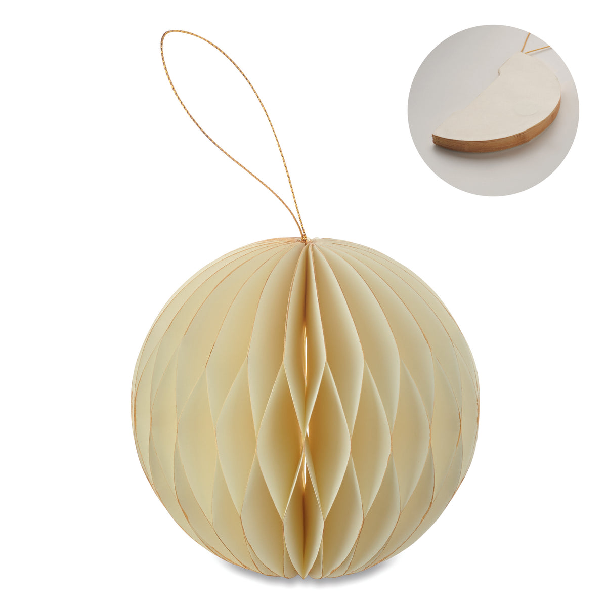 HARMOBAUBLE – Foldable  XMAS bauble hanger – Beige