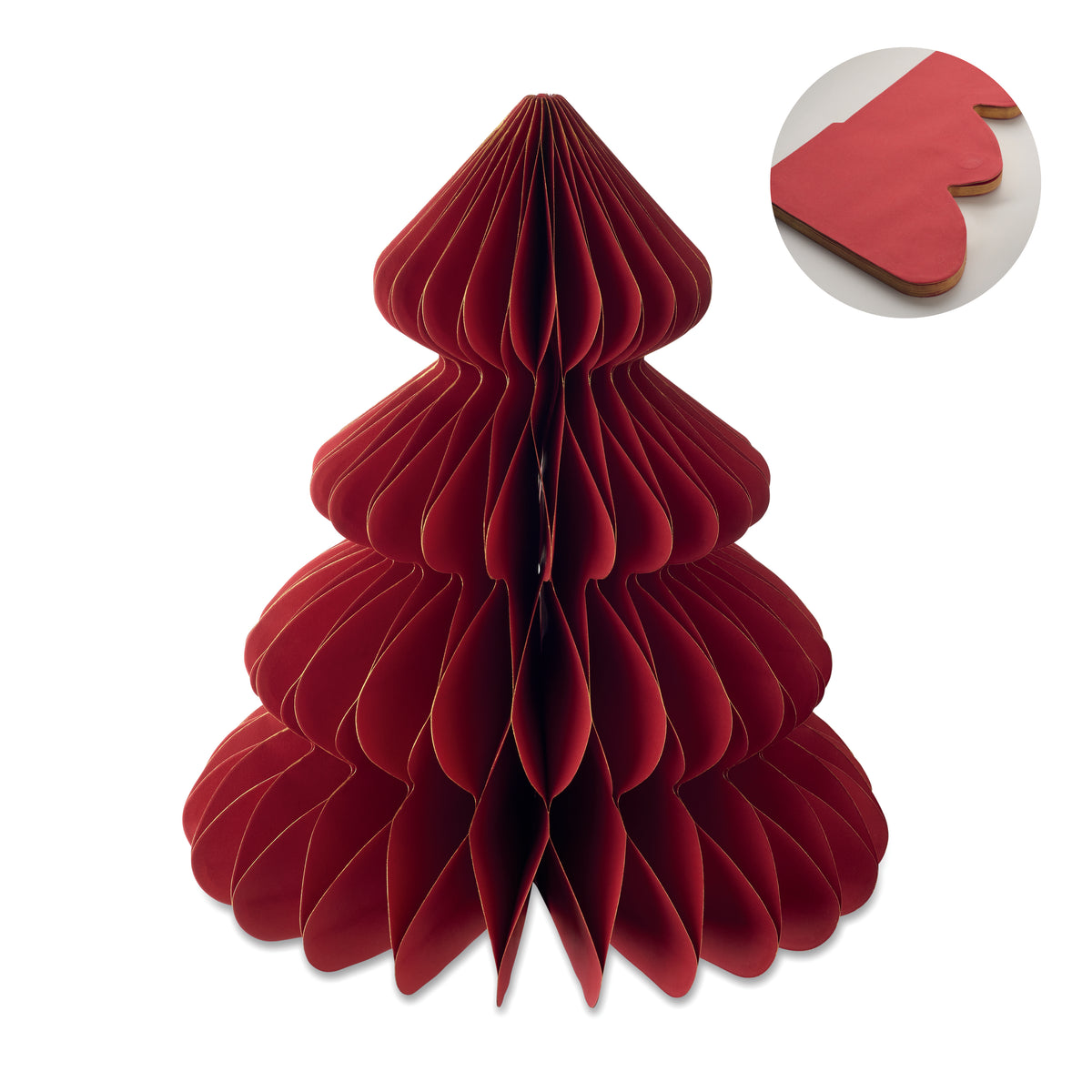 HARMOBIG – Paper Xmas tree decoration – Red