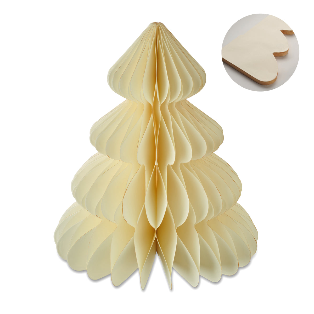 HARMOBIG – Paper Xmas tree decoration – Beige