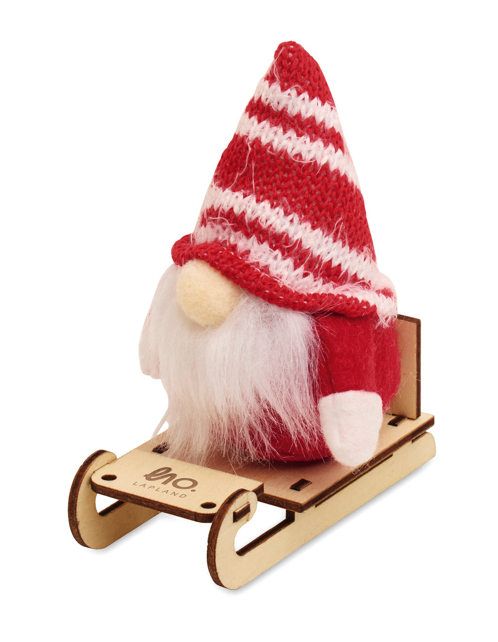 FROSTY SLEIGH – Gnome on wooden sleigh – item picture printed