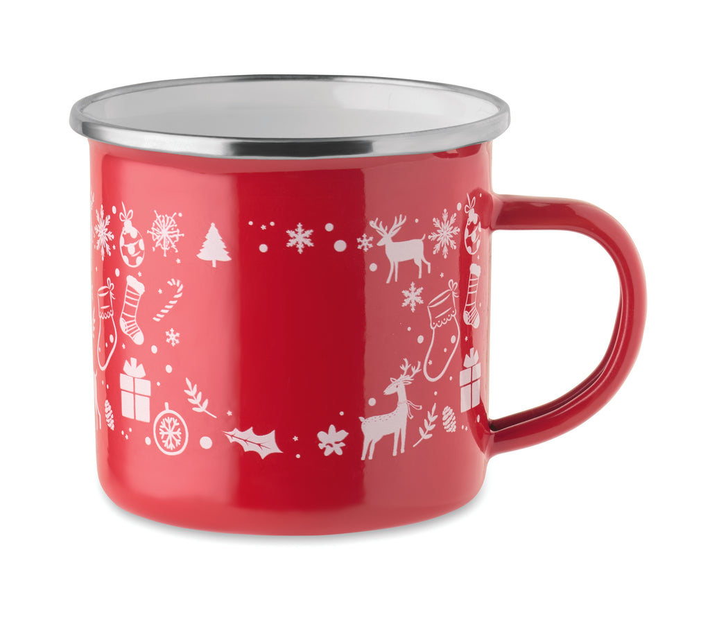 SEASOMEL – Christmas enamel mug 300ml – item picture back