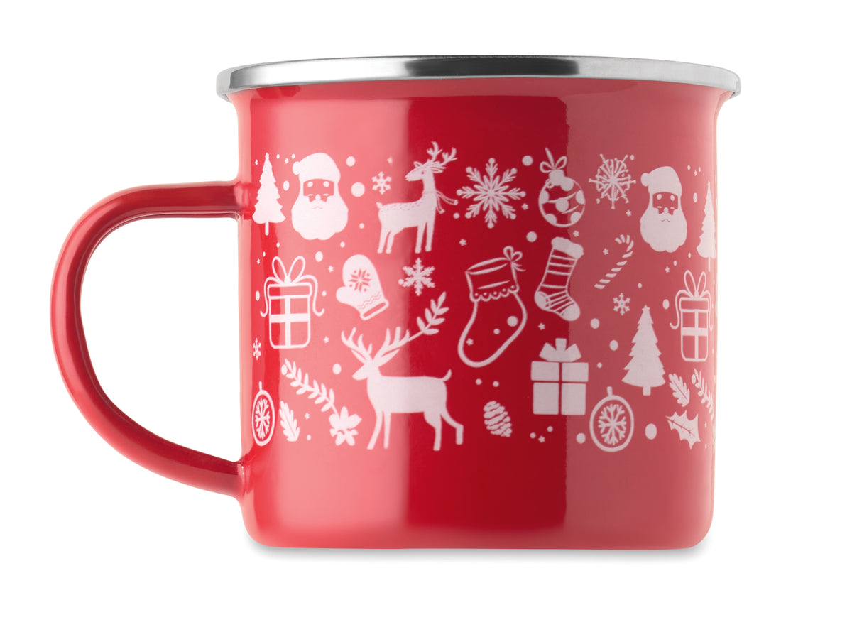 SEASOMEL – Christmas enamel mug 300ml – item picture open