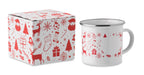 SEASOMEL – Christmas enamel mug 300ml – White