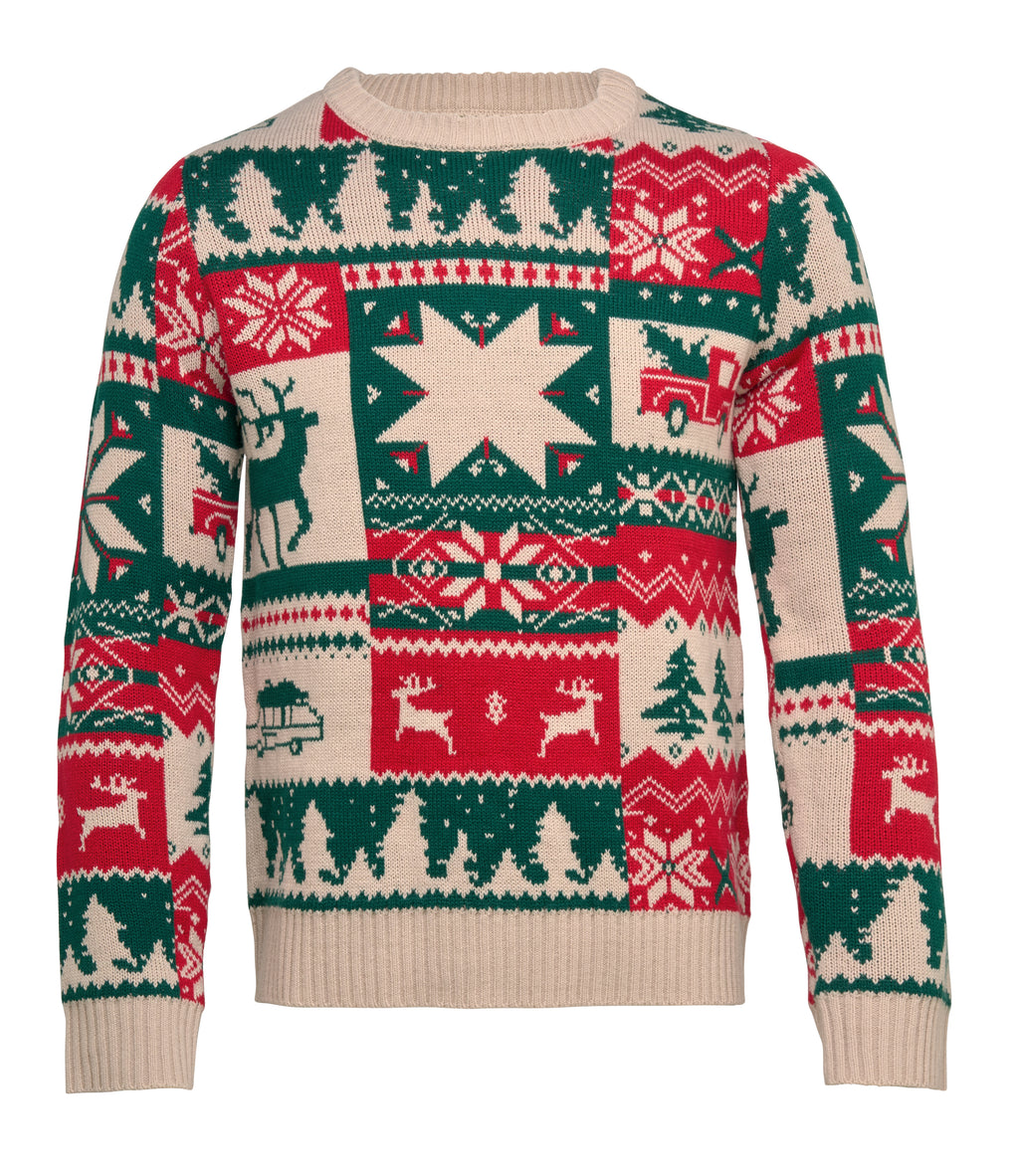 SHIMIS – Christmas knitted sweater S-M – Beige