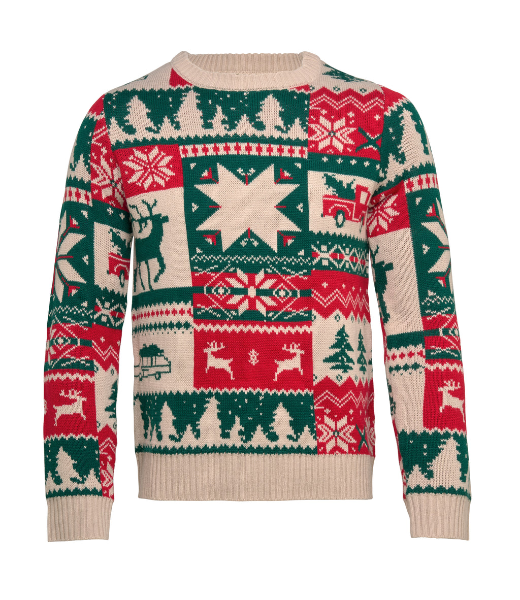 SHIMIS XL – Christmas knitted sweater L-XL – Beige