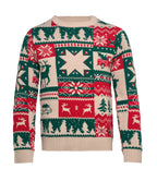SHIMIS XL – Christmas knitted sweater L-XL – Beige