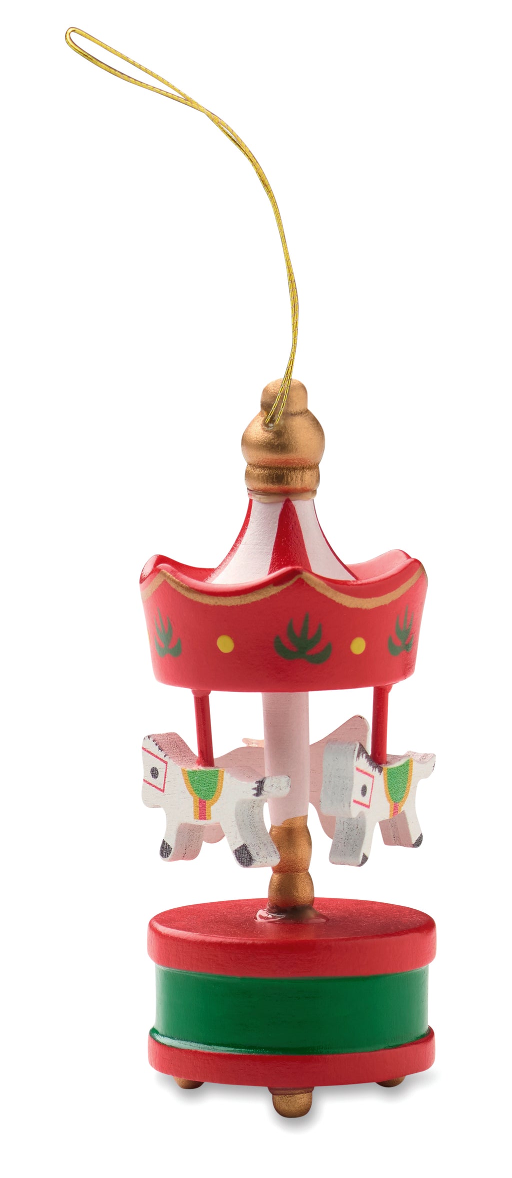 WHIRL – Wooden carousel ornament – item picture open